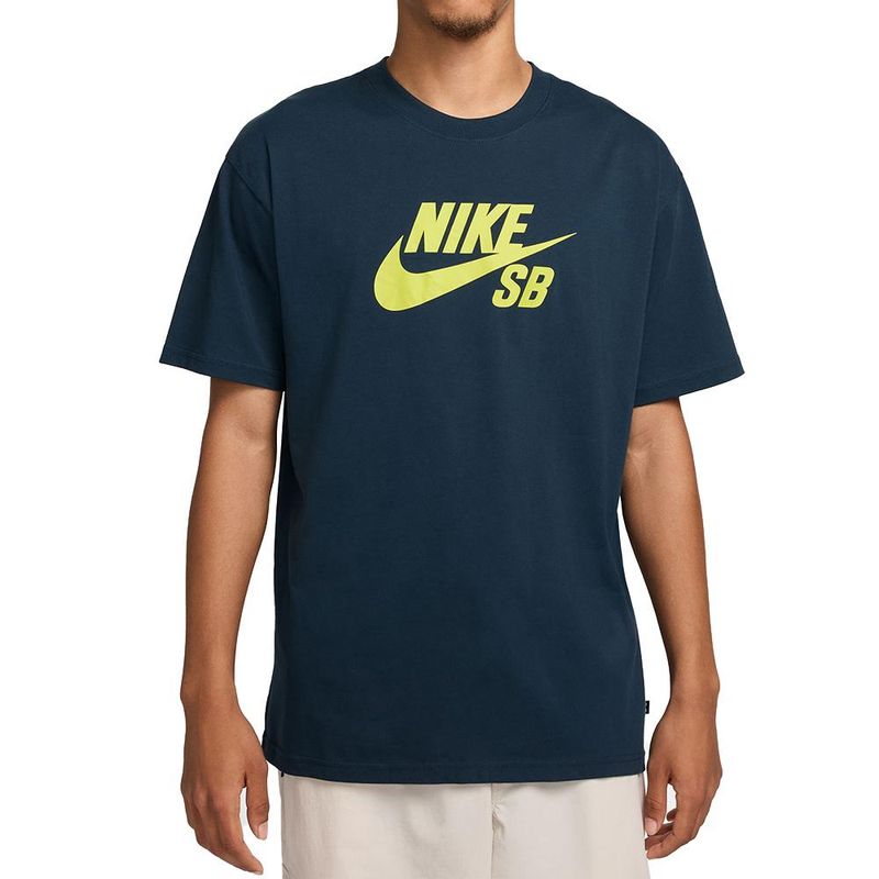 NIKE - Camiseta Nike Action Sports Tee Logo Hbr-Azul Navy