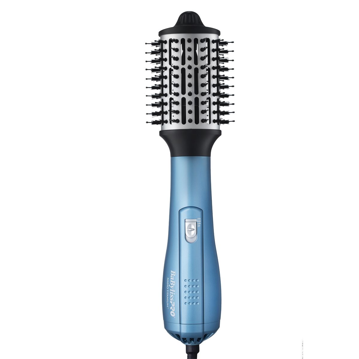 BABYLISS - Combo De Plancha Profesional 4091 Azul Y Cepillo Secador Babyliss Hot Air Brush Azul  2,5"