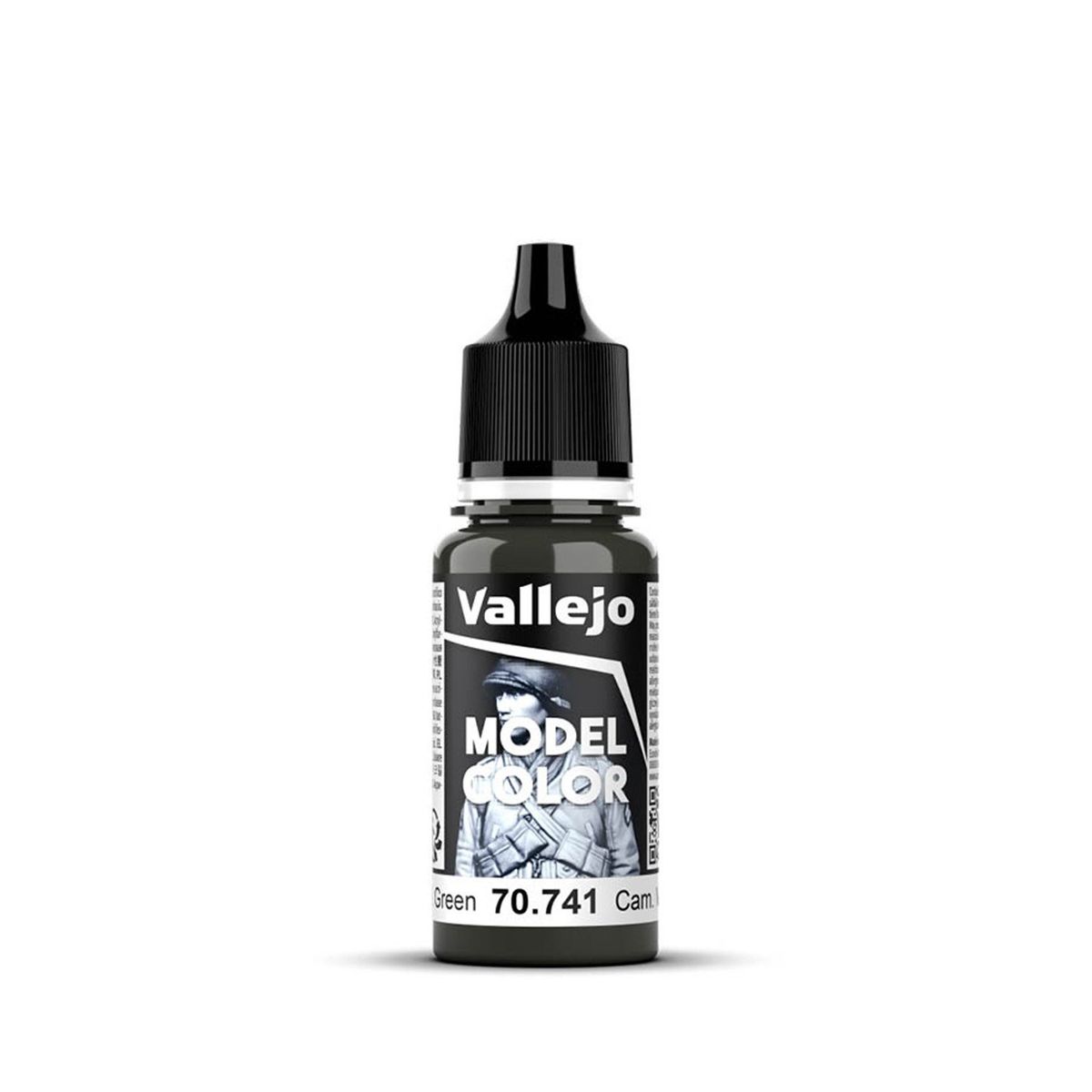 GENERICO - Acrilico Camuflaje Verde Negro Modelcolor 741-18ml Vallejo