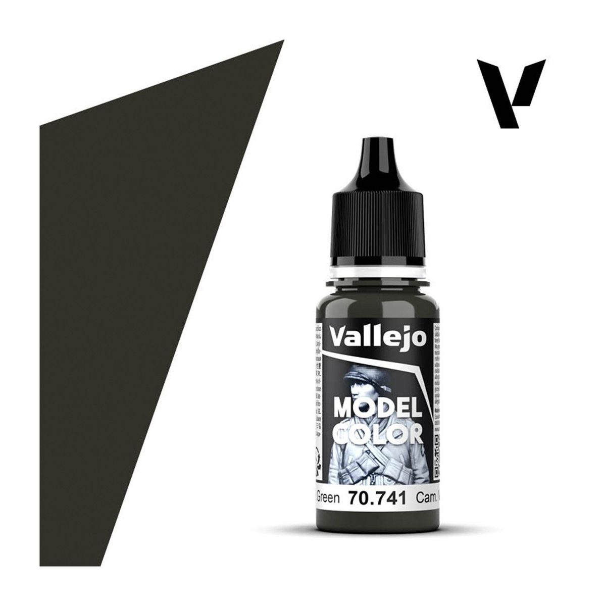 GENERICO - Acrilico Camuflaje Verde Negro Modelcolor 741-18ml Vallejo