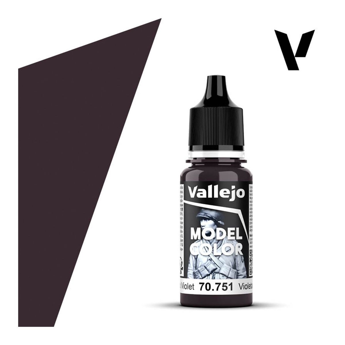 GENERICO - Acrilico Color Violeta Negro Modelcolor 751-18ml Vallejo