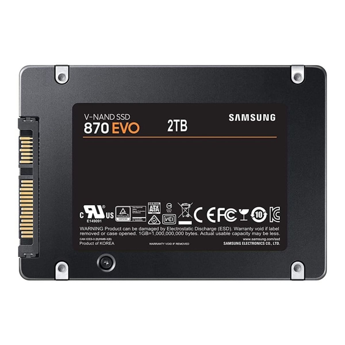 SAMSUNG - Disco Sólido Ssd Interno Samsung 870 Evo Mz-77E2T0B/AM 2TB