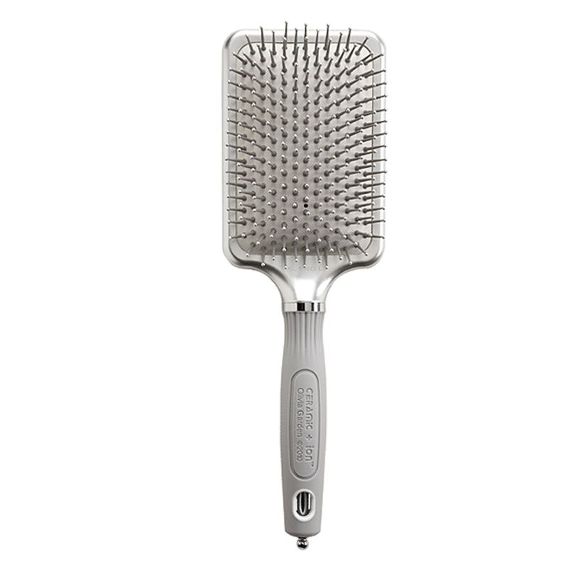 OLIVIA GARDEN - Cepillo Ceramic Ion Xl Pro Collection Plano Olivia Garden Blanco.