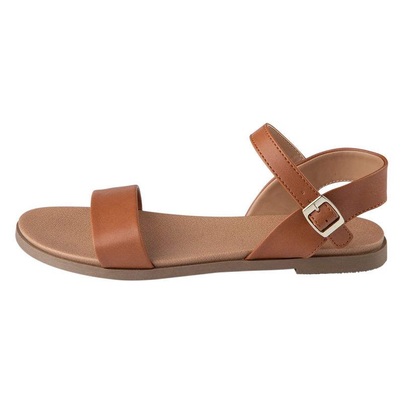 GENERICO - Sandalias Planas Pat Para Mujer State Street Payless Cogñac