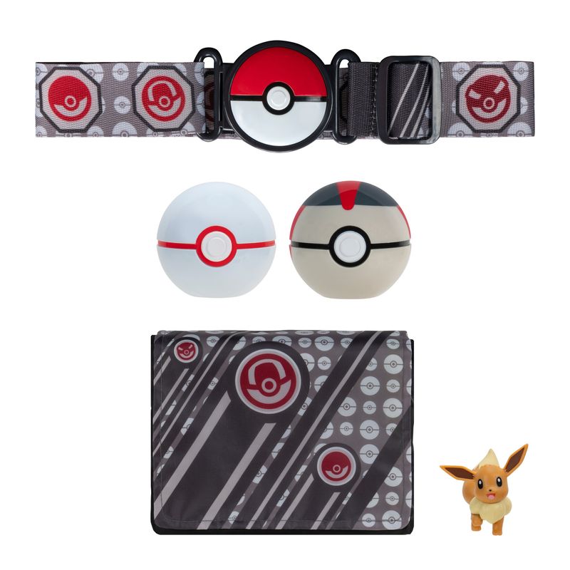 POKEMON - Cinturon Y Capsulas Pokemon Premier Y Timer Ball - Eevee_.