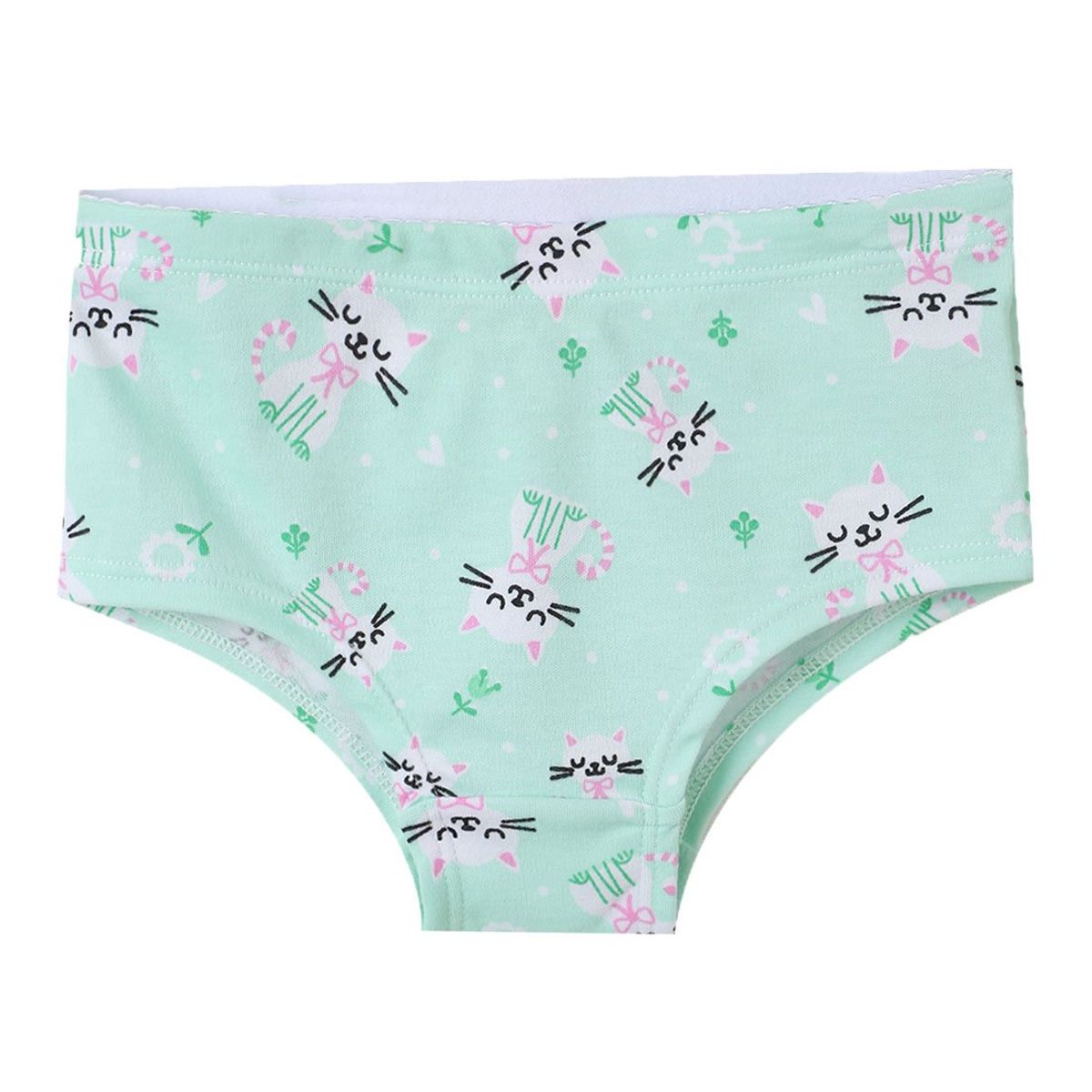 SANTANA - Panty Niña Estampado Verde Menta Fluorescente
