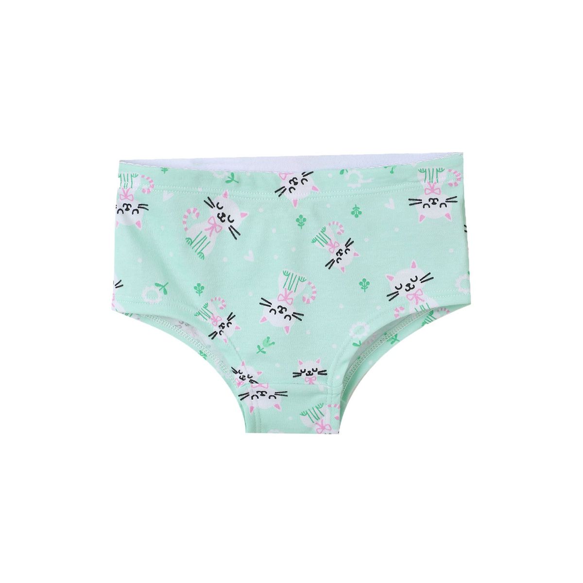 SANTANA - Panty Niña Estampado Verde Menta Fluorescente