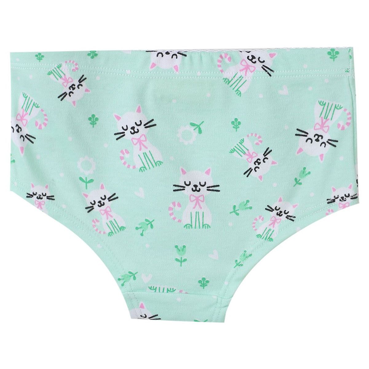 SANTANA - Panty Niña Estampado Verde Menta Fluorescente