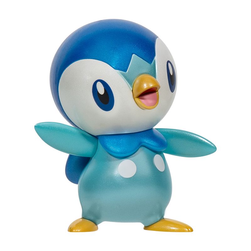 POKEMON - Figura De Acción Pokemon Piplup Deluxe Color Metalico 7.5 Cm
