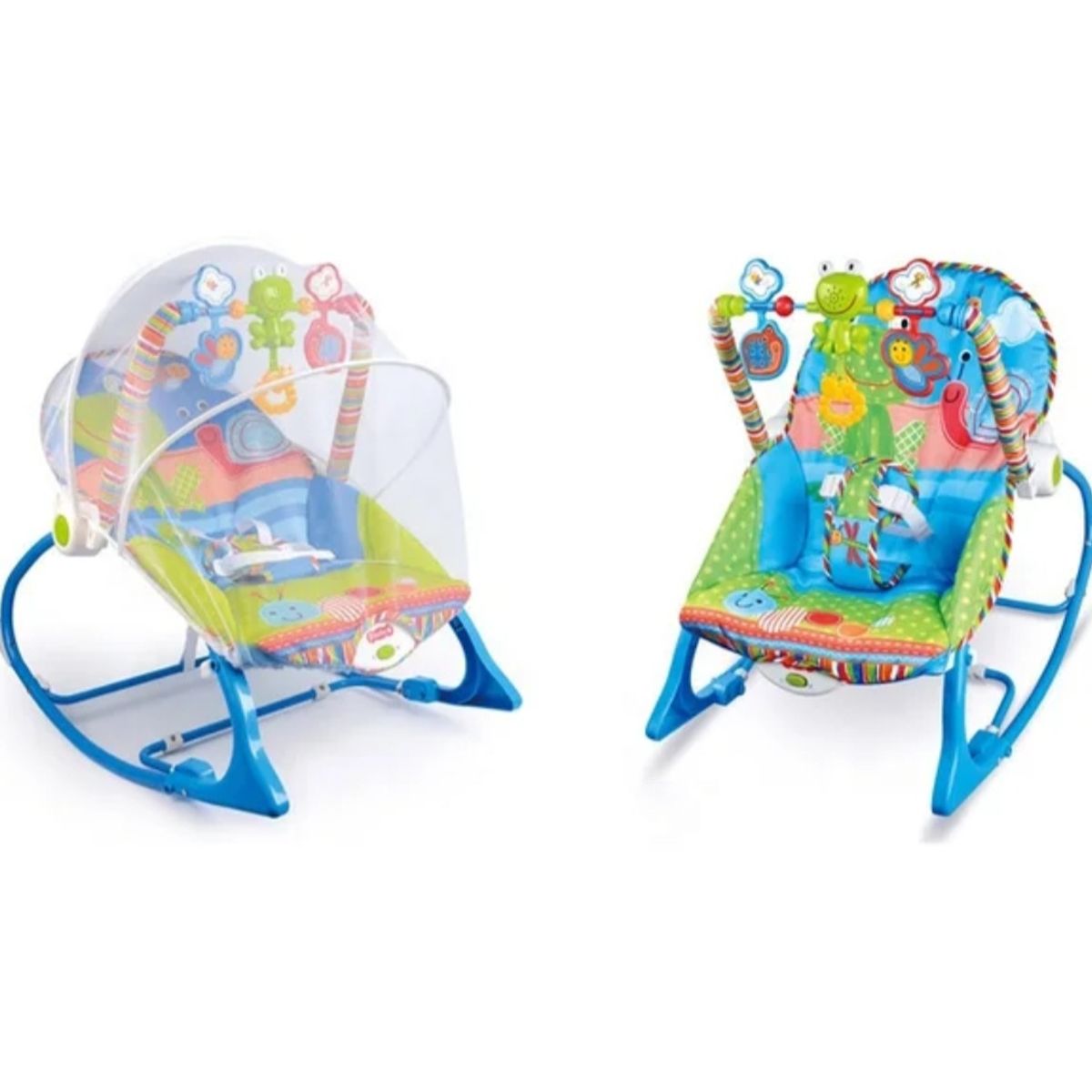 GENERICO - Silla Mesedora Vibradora y Musical Rocker Niño Toldillo