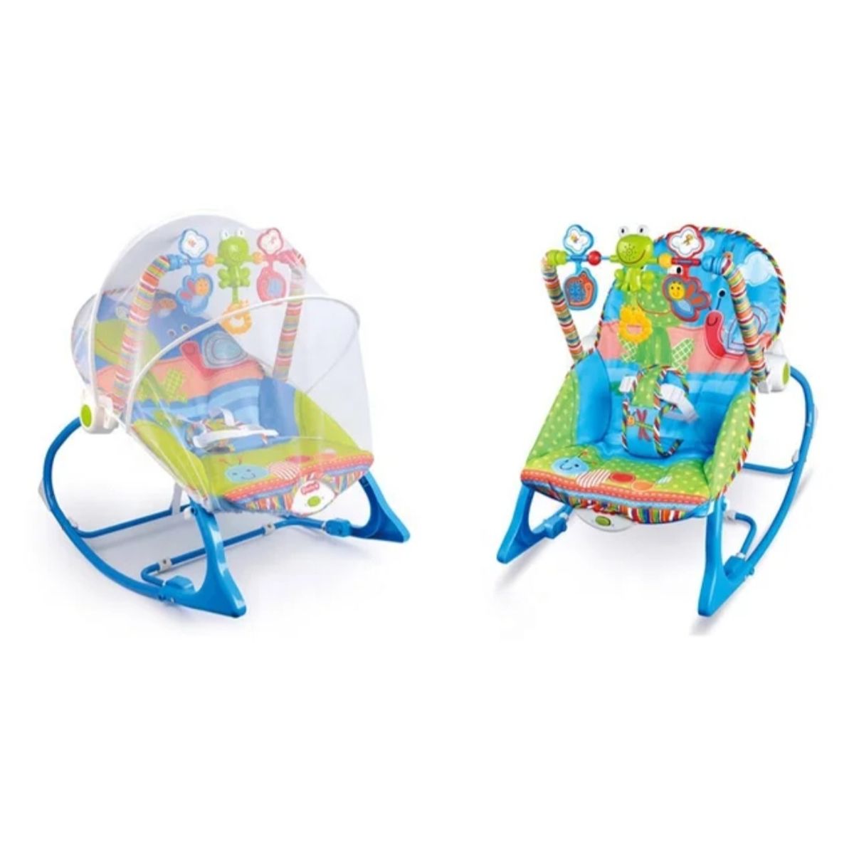 GENERICO - Silla Mesedora Vibradora y Musical Rocker Niño Toldillo