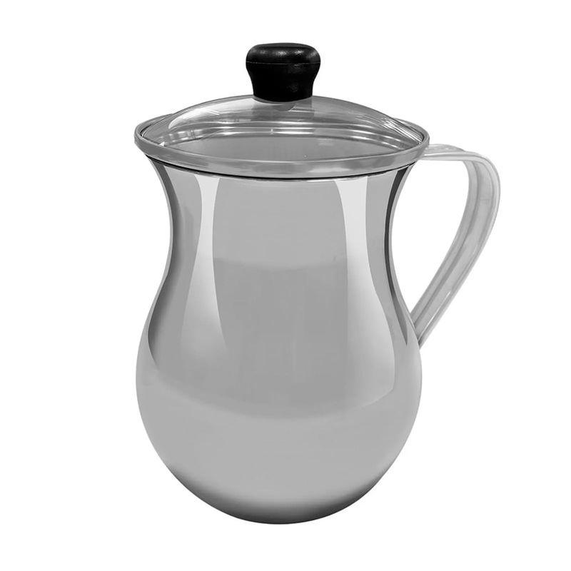 IMUSA - Chocolatera Aluminio 125cm 2l Tapa de Vidrio Imusa