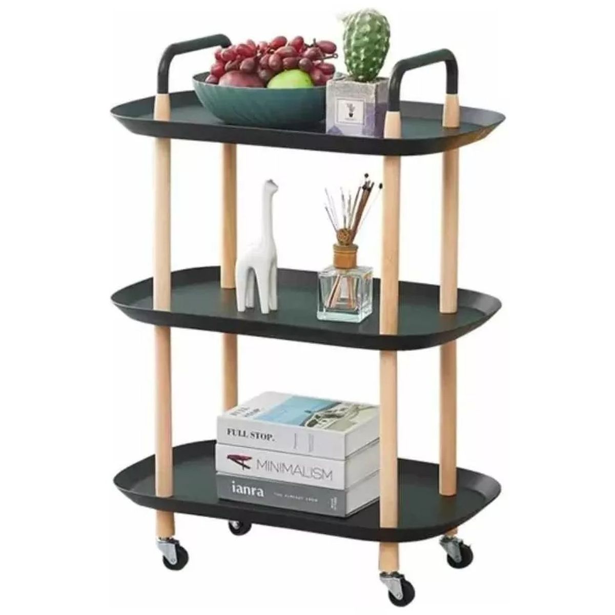 ONE PIXEL - Organizador Mesa Auxiliar Con Ruedas Elegante Multiusos