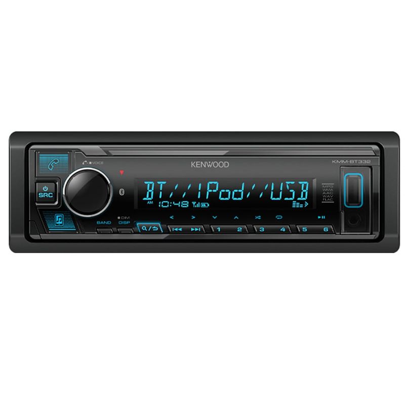 KENWOOD - Radio Kenwood KMM-BT332 Conectividad Avanzada Sonido BT USB