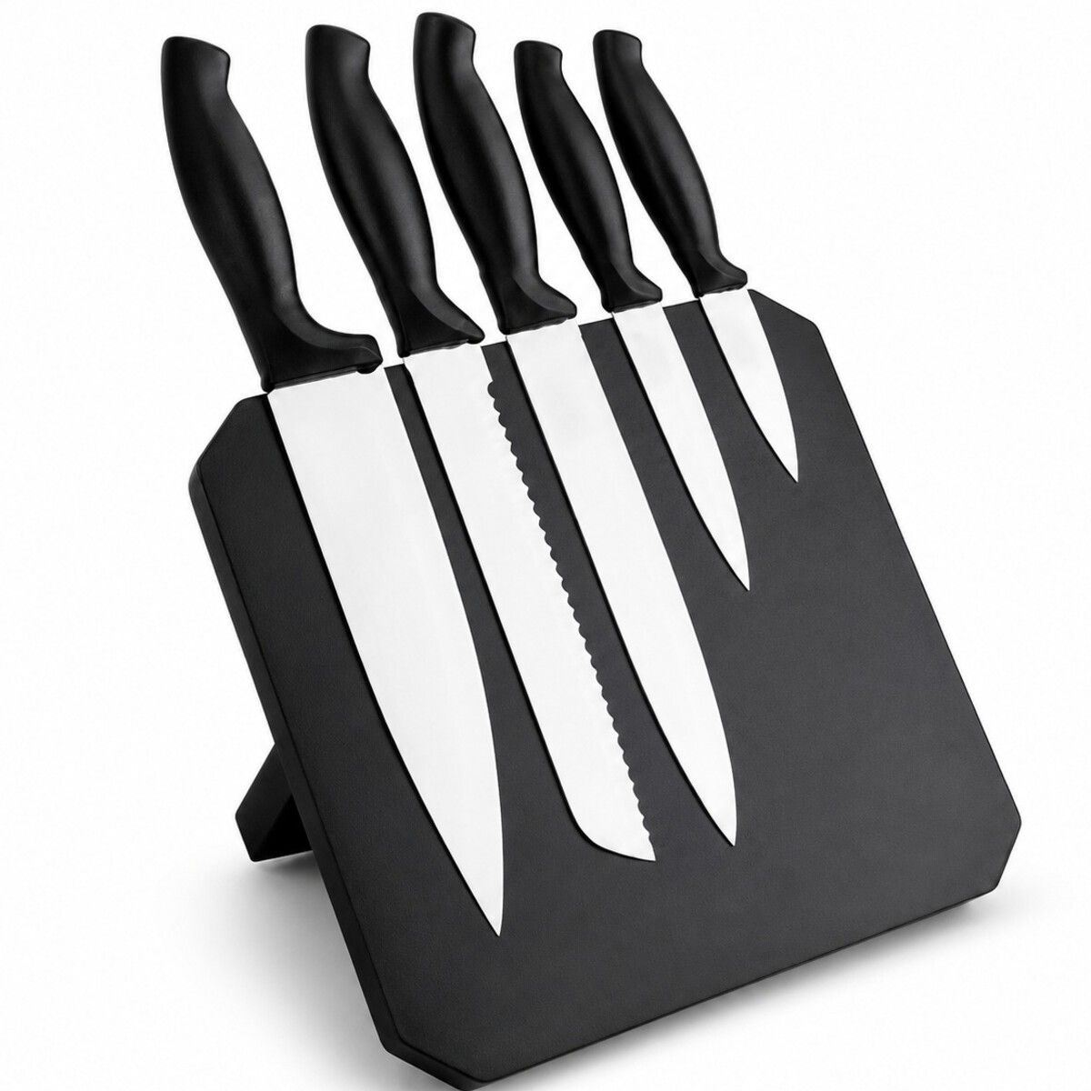 GENERICO - Set De 5 Cuchillos Profesionales + Tabla Magnética