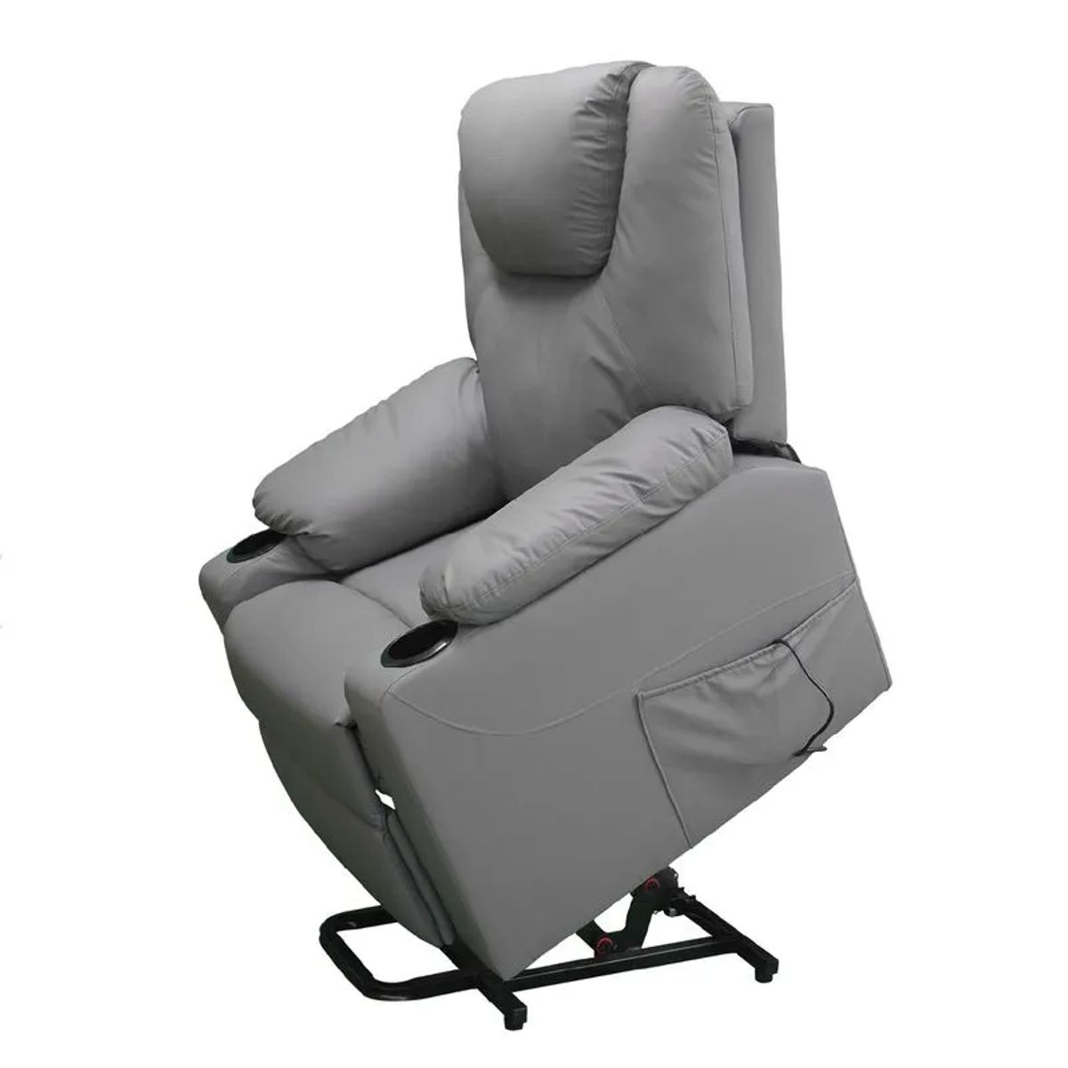 TV NOVEDADES - Sillón Elevador Masajeador Reclinable Stand Up Couch Royal Gris