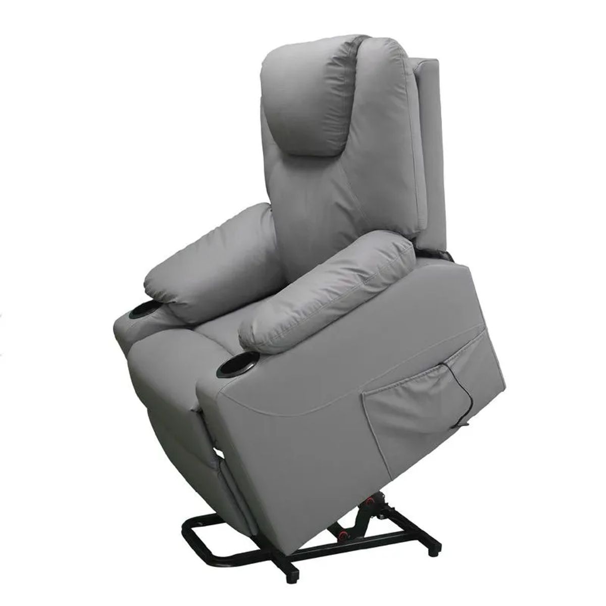 TV NOVEDADES - Sillón Elevador Masajeador Reclinable Stand Up Couch Royal Gris