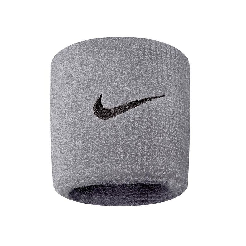NIKE - Muñequera Nike Swoosh Wristbands 2 Pk-Gris