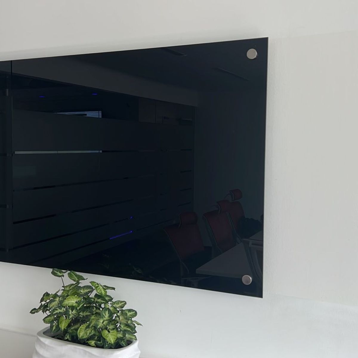 GENERICO - Tablero en vidrio templadoTamaño 100x70 cm Color Negro