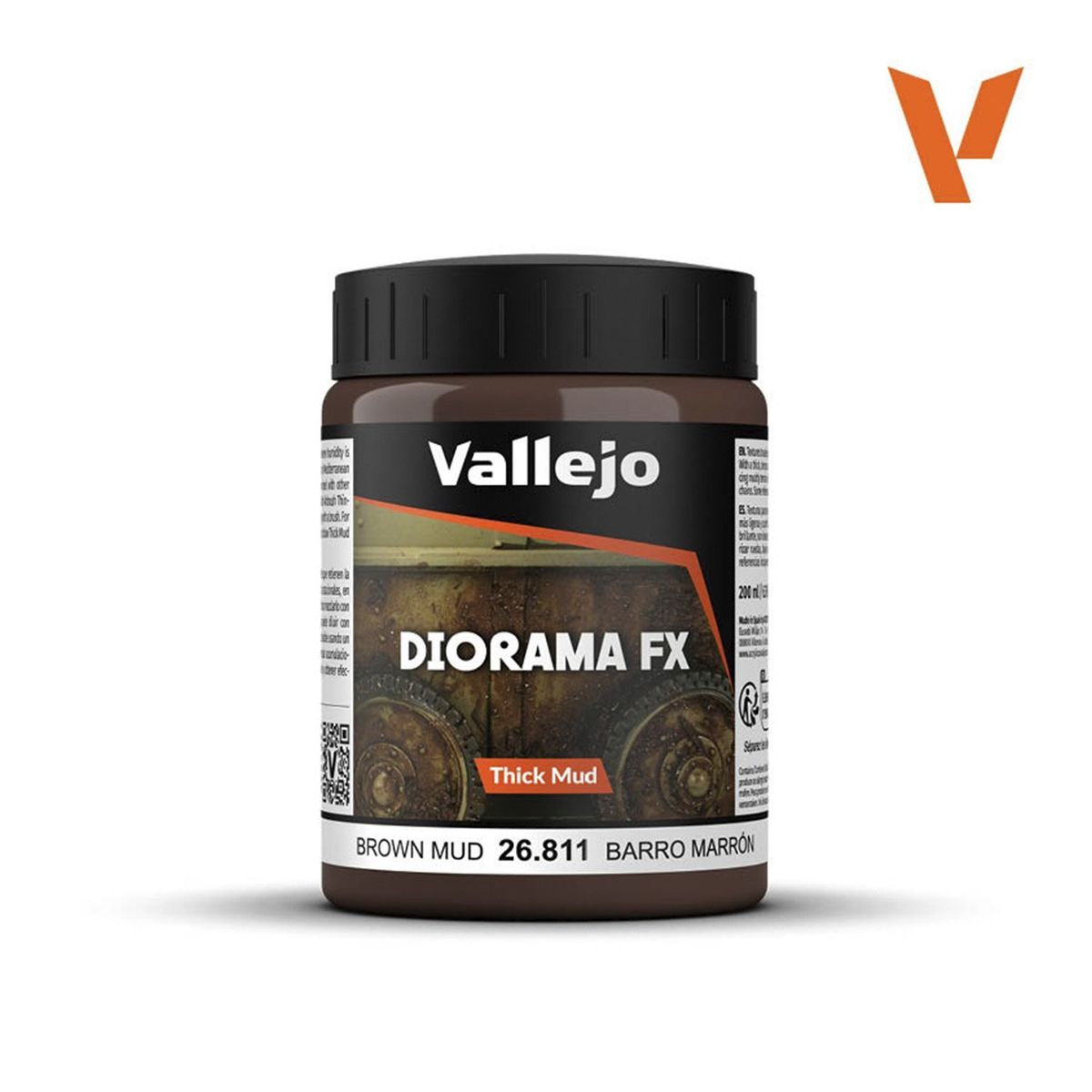 GENERICO - Diorama FX 200ml 26811 Barro Marrón Denso Acrilico Vallejo