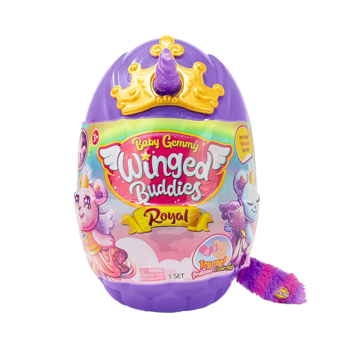 TOYLOGIC - Huevo Sorpresa Winged Buddies Royal Sparkly - ¡Descubre la Magia Brillante