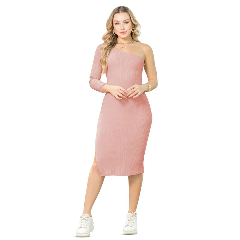 MARKETING PERSONAL - Vestido Largo Mujer Rosa Mp 145