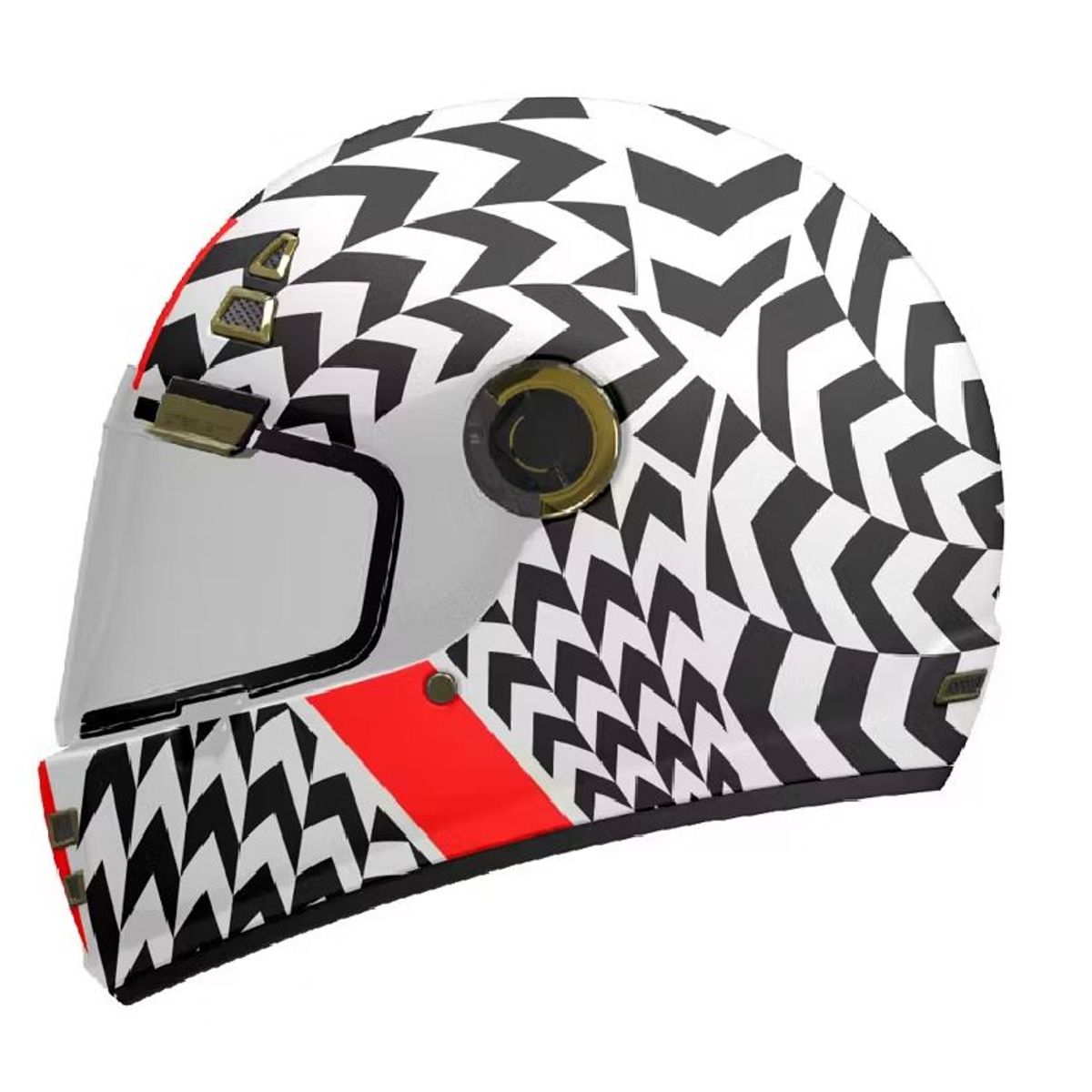 MT HELMETS - CASCO MT JARAMA CERTIFICA ECE2206  PSYCHO BLANCO BRILL TLL M