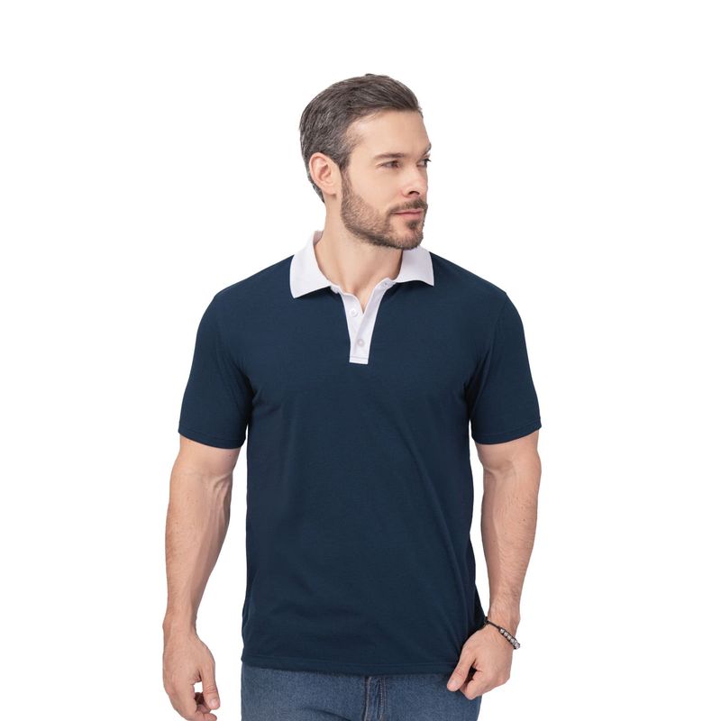 MARKETING PERSONAL - Polo Hombre Azul Mp 101519