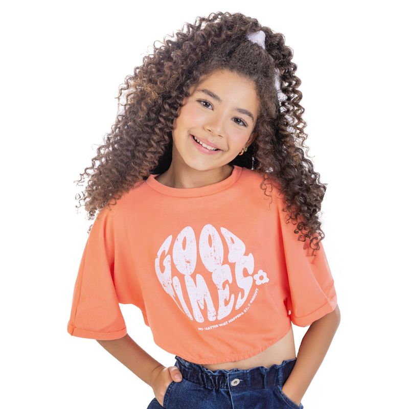 MARKETING PERSONAL - Blusa Infantil Femenino Naranja Mp 4674