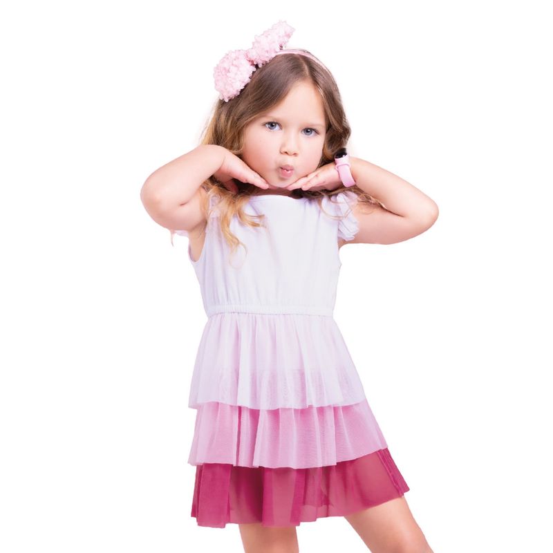 MARKETING PERSONAL - Vestido Infantil Femenino Multicolor Mp 2901