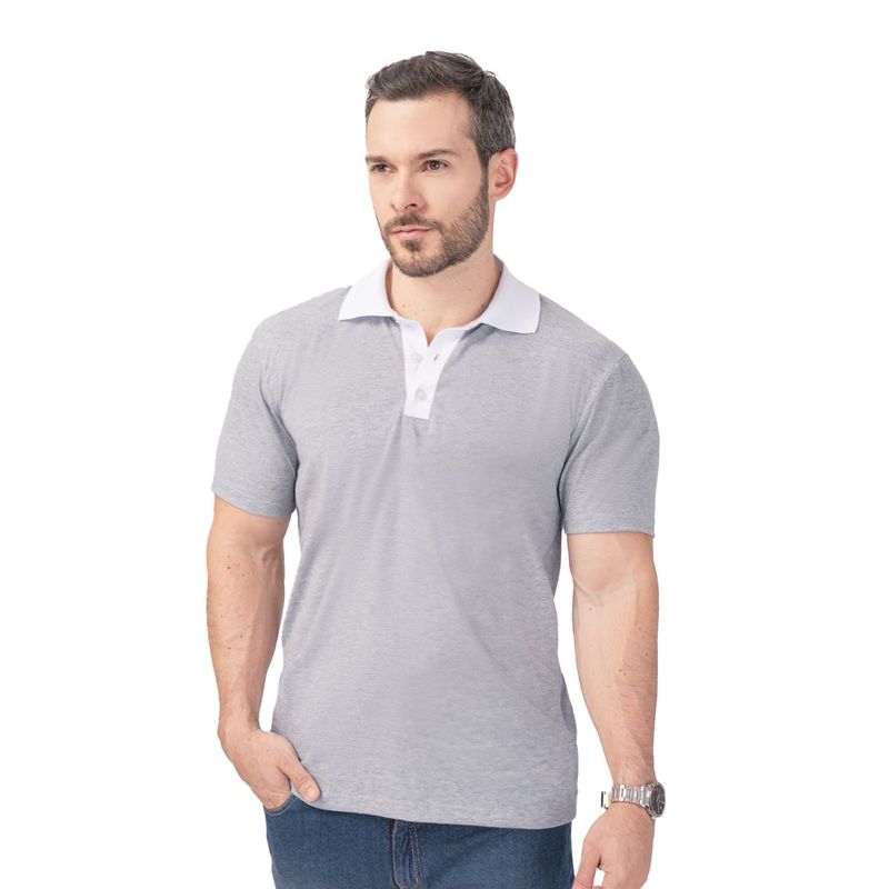 MARKETING PERSONAL - Polo Hombre Gris Mp 101519
