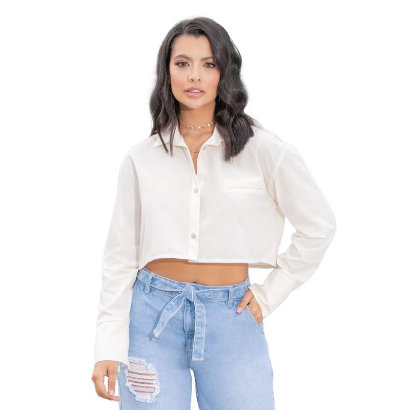 MARKETING PERSONAL - Camisa Mujer Beige Mp 862