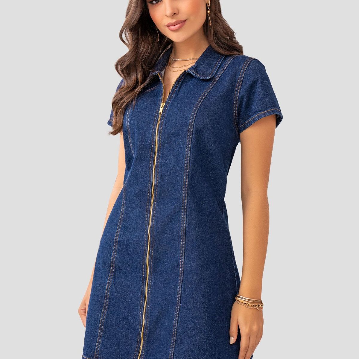 MARKETING PERSONAL - Vestido Corto Mujer Azul Mp 104892