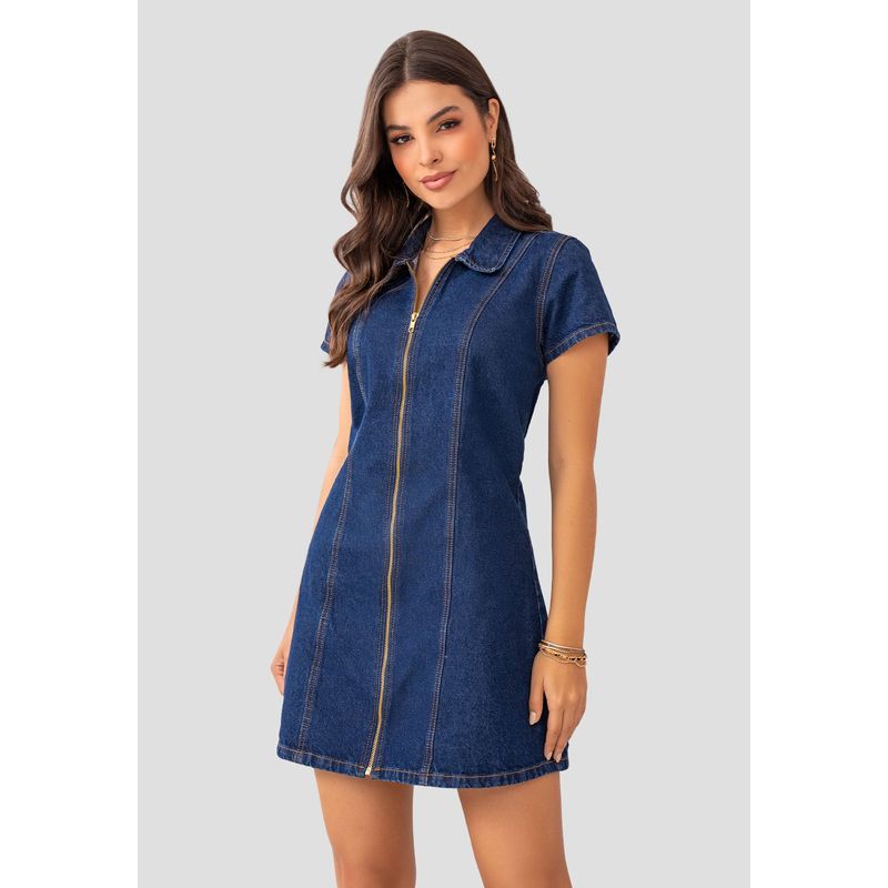MARKETING PERSONAL - Vestido Corto Mujer Azul Mp 104892
