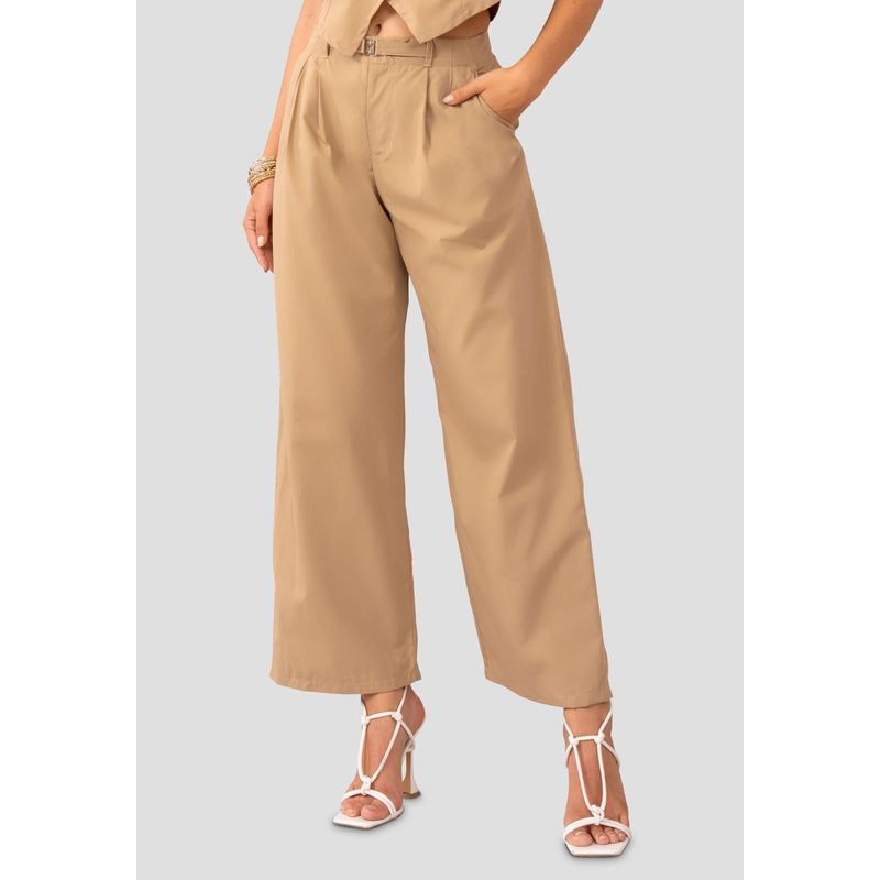 MARKETING PERSONAL - Pantalón Mujer Beige Mp 105145