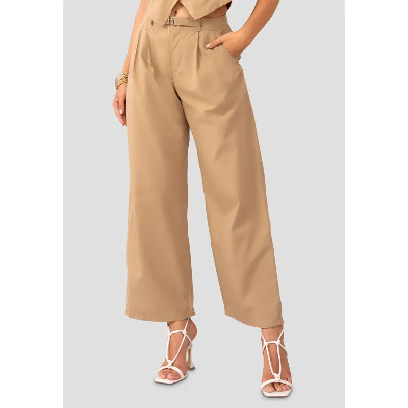 MARKETING PERSONAL - Pantalón Mujer Beige Mp 105145
