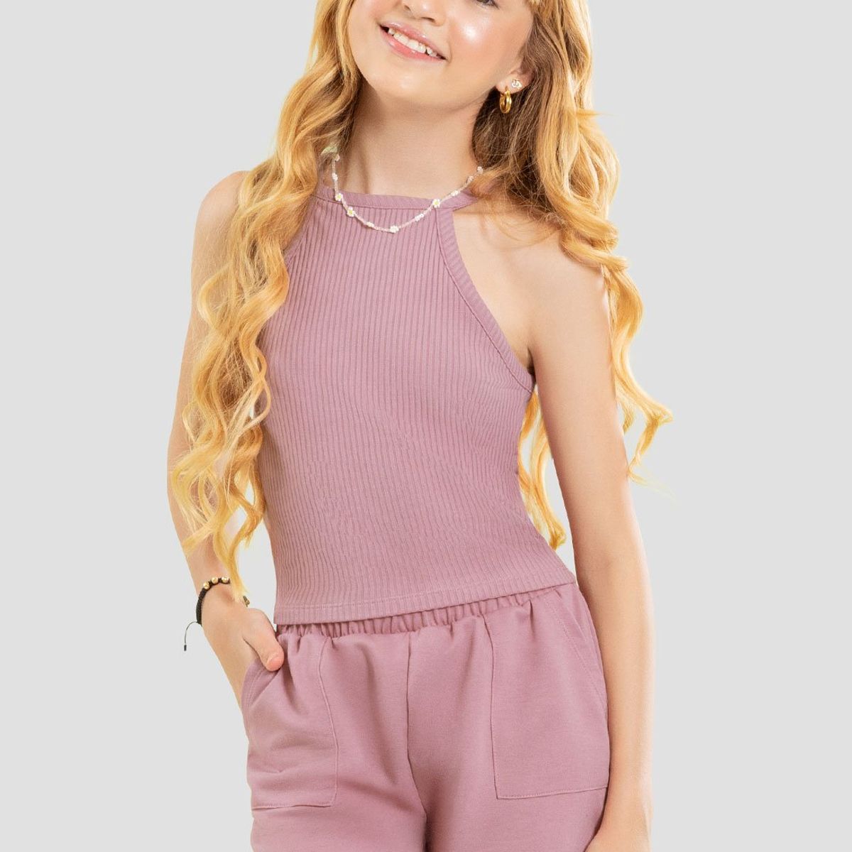 MARKETING PERSONAL - Camiseta Infantil Femenino Rosa Mp 104120