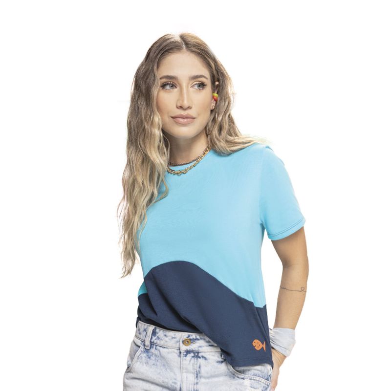 ATYPICAL - Camiseta Mujer Azul Atypical 826