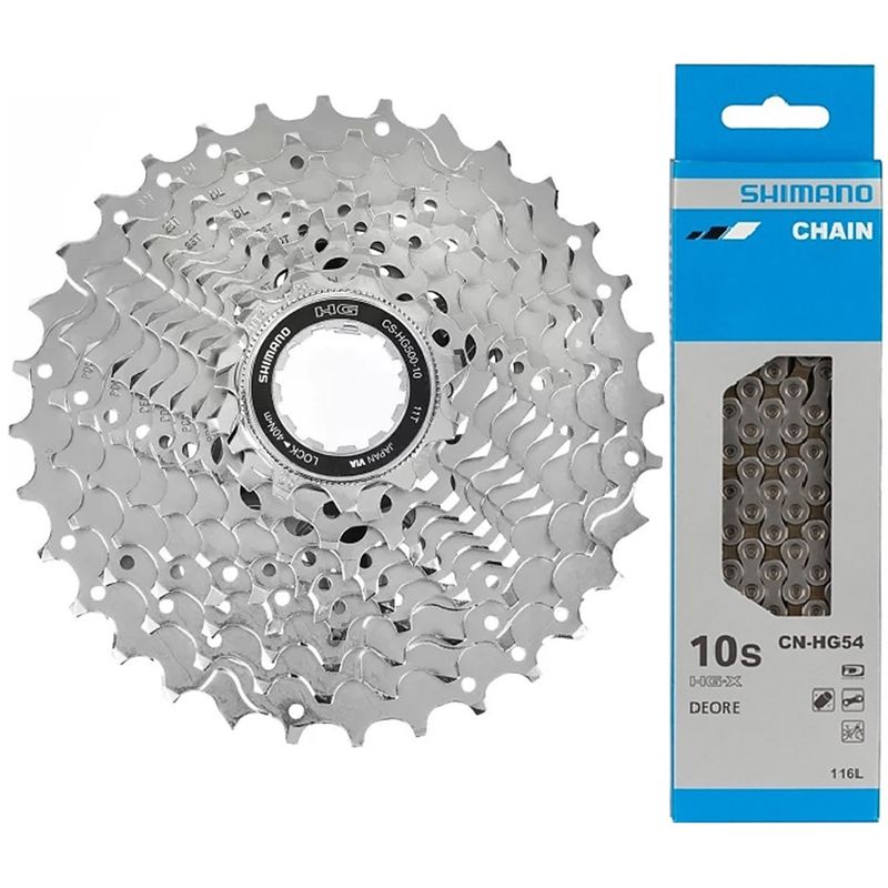 SHIMANO - Pacha Cadenilla Shimano Bicicleta Ruta 11-32 10v Cassette