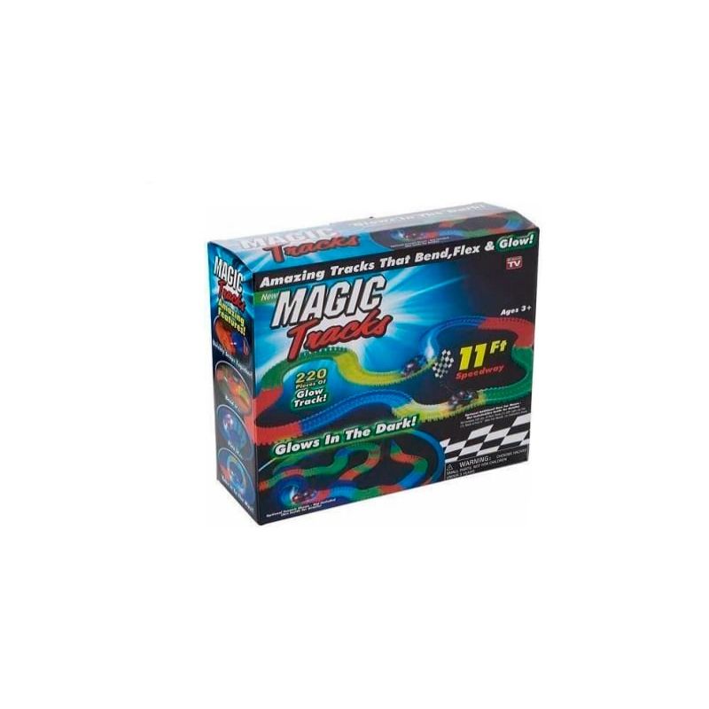 GENERICO - Pista Carreras Led Magic 18270 Colores 5.5 Mts 2 Carros