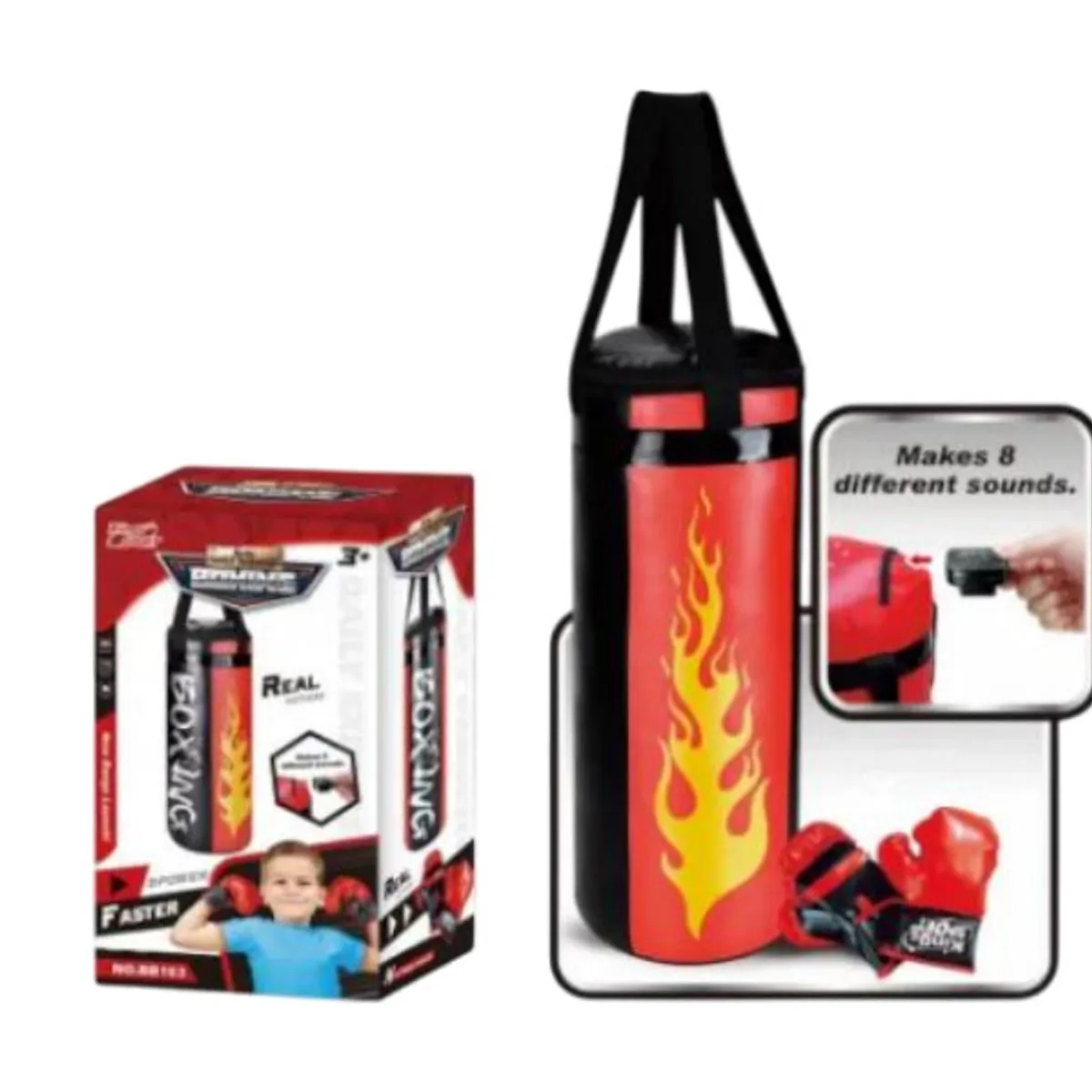 GENERICO - Set Boxeo Juguete Infantil Guantes Bolsa Entrenamiento Niños