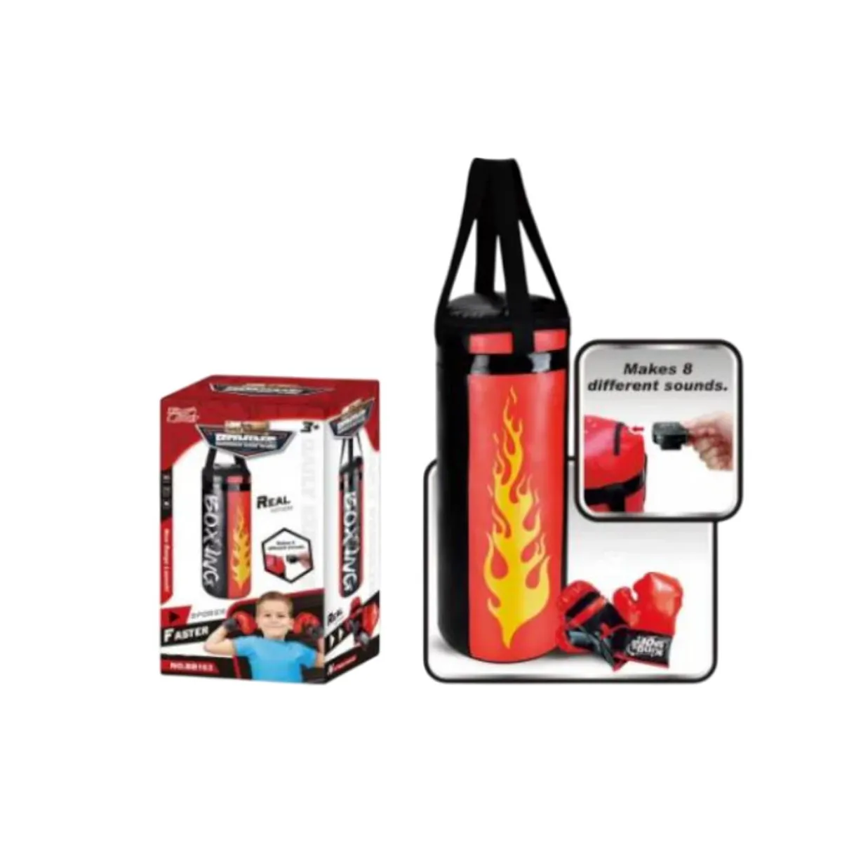 GENERICO - Set Boxeo Juguete Infantil Guantes Bolsa Entrenamiento Niños