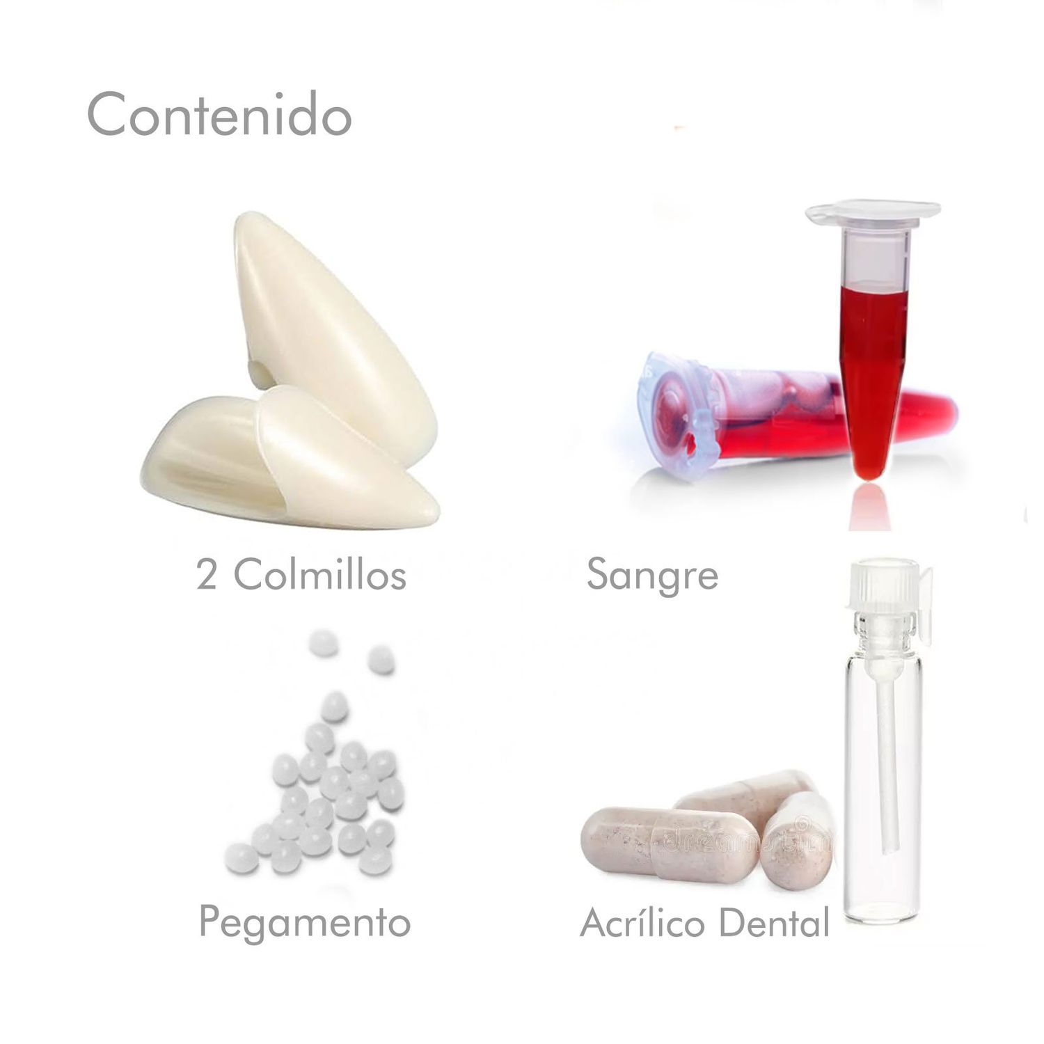 Colmillos De Vampiro – Pack De 4 Pares Con Adhesivo Térmico, Tamaños 13-19 Mm, Ideales Para Halloween, Cosplay Y Fiestas De Disfraces