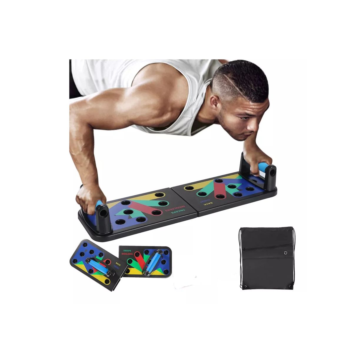 GENERICO - Tabla Para Flexiones Codificada Con Colores Ejercicios Gym