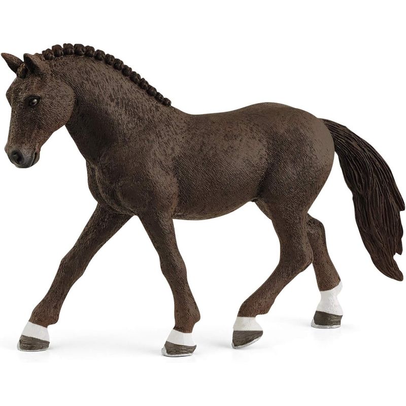 JUGANDO Y EDUCANDO - Figura Coleccionable Caballo Alemán Pintada A Mano Schleich