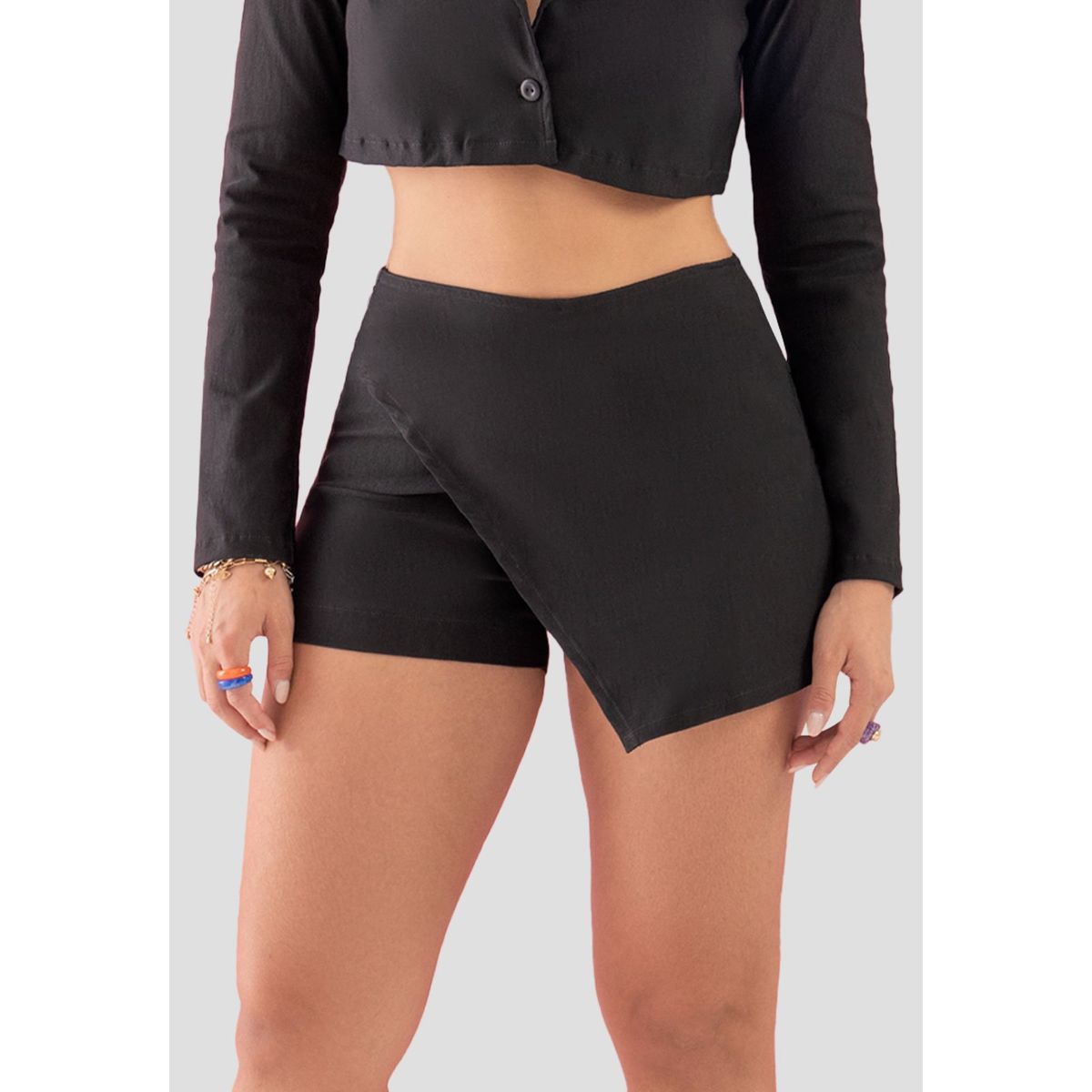 ATYPICAL - Falda Short Mujer Negro Atypical 104505