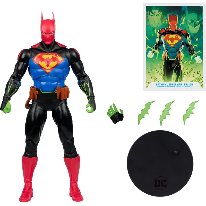 DC COMICS - Batman Superman Fusion Figura Worlds Finest Mcfarlane Toys