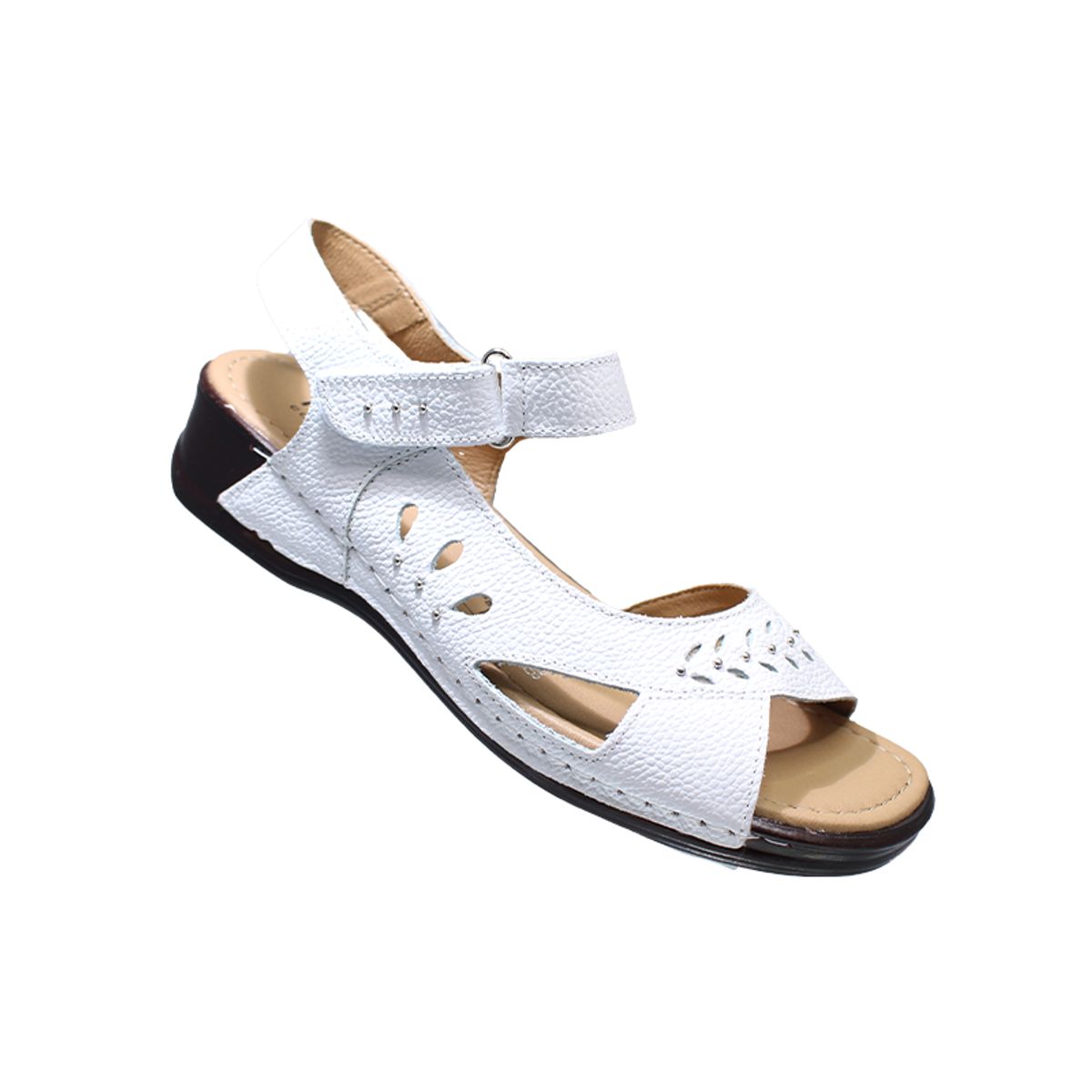 CALZADO ROMULO - Romulo Sandalia En Cuero Ajuste Velcro