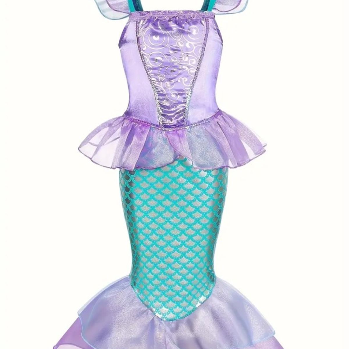 GENERICO - Disfraz sirena niña talla 5-6 disfraz sirenita ariel