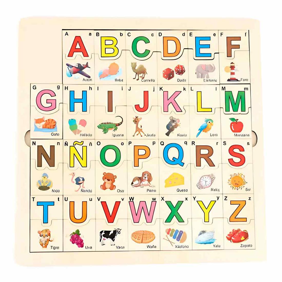 GENERICO - Rompecabezas Didáctico Juego Interactivo Abecedario Colores